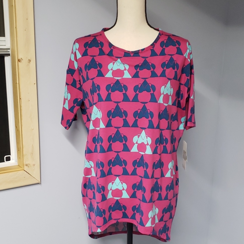 Lularoe Irma Minnie Mouse top for Disney NWT